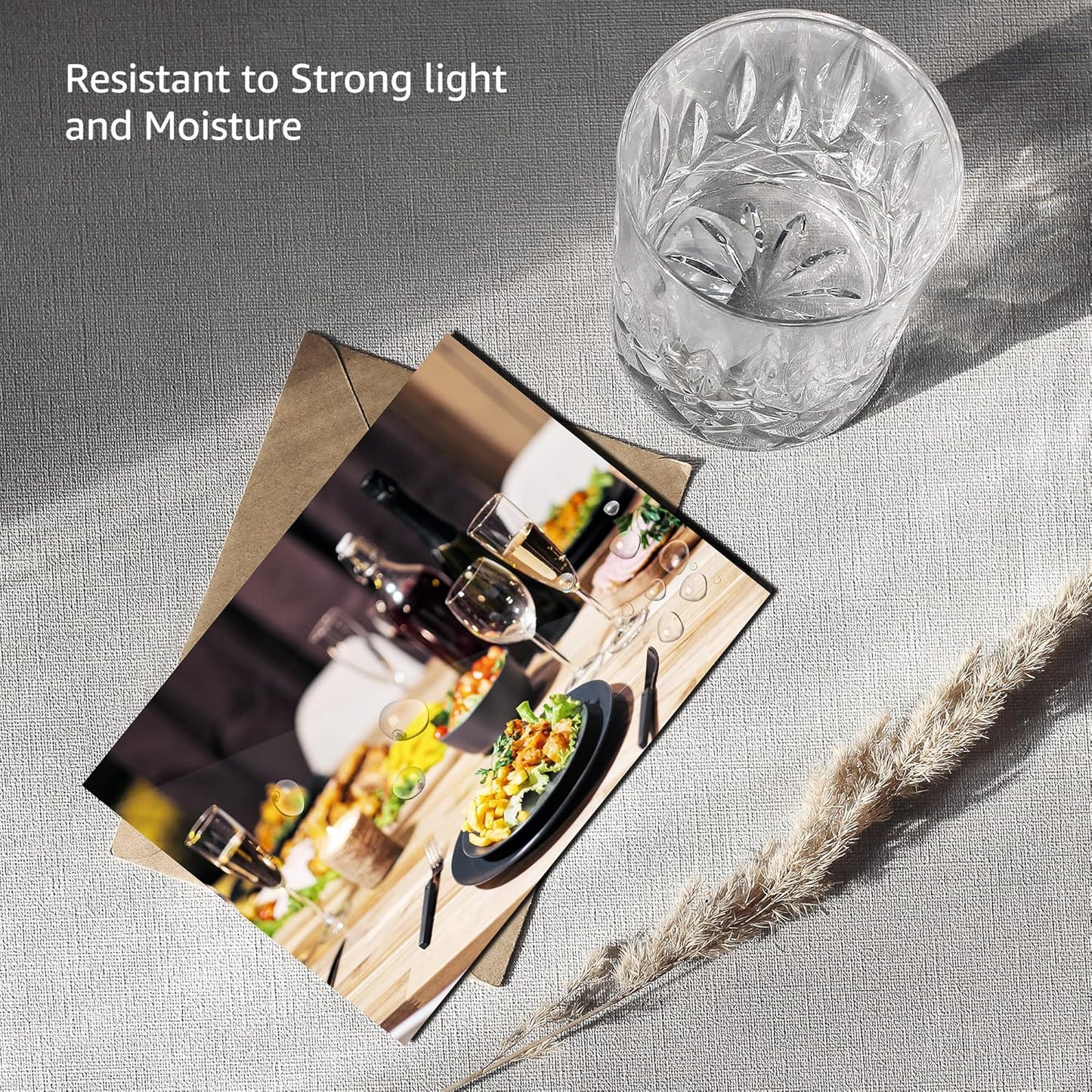 Amazon Basics Glossy Photo Paper for Inkjet Printing, 200g/m², 5 x 7 in, White, Pack of 100 Sheets